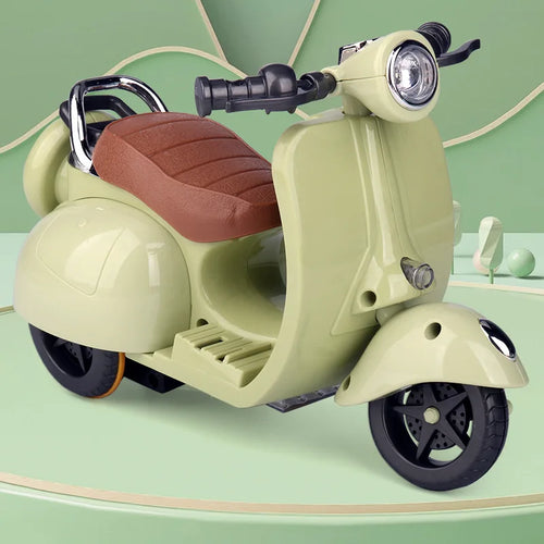 Labubu Doll Mini Electric Motorcycle (Doll Not Included) - Perfect for Fans & Collectors to Craft Unique Stories with Lights & Music!