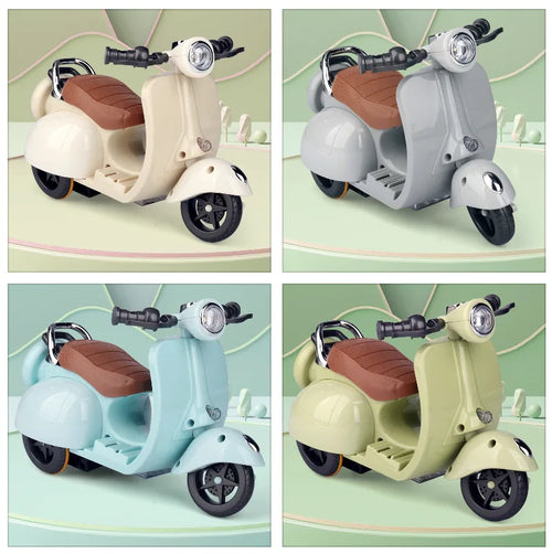 Labubu Doll Mini Electric Motorcycle (Doll Not Included) - Perfect for Fans & Collectors to Craft Unique Stories with Lights & Music!
